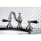 Kingston Brass KC7168PKL 8" Widespread Bathroom Faucet, Brushed Nickel KC7168PKL - alternate 2